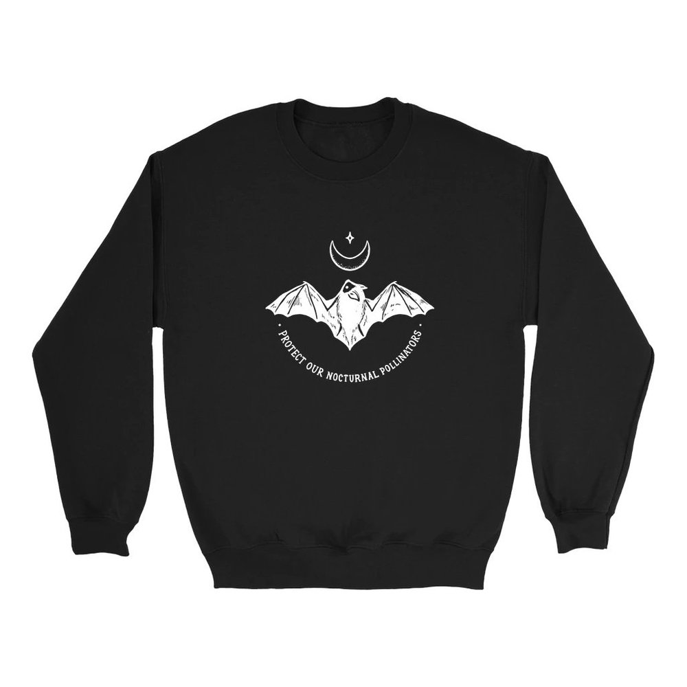 Protect Our Nocturnal Pollinators Sweatshirt By Wholesome Culture